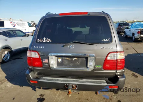 2006 Lexus Lx 470 from USA, damaged, VIN JTJHT00W154001153